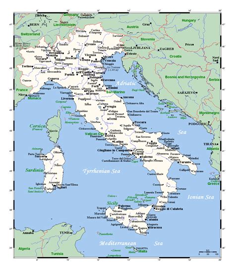 map of italy and cities|Italy Cities Map .